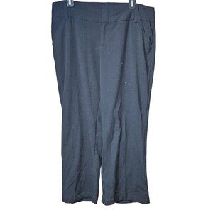 Black Crop Dress Pants with Pockets Size 16